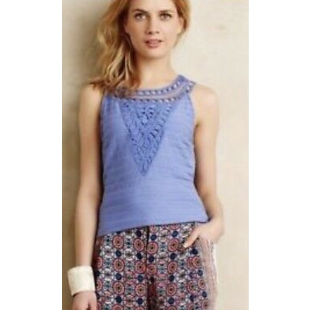 Anthropologie Postmark Textured Tank